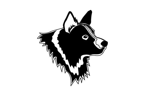 Collie Dog Head, Icon