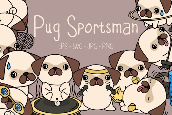 Cute Pugs Sportsman