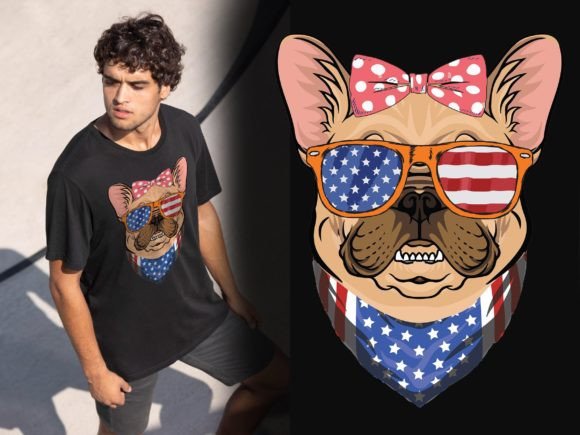 Embroidery Design Review: Dog T-shirt Design Print Craft Vector