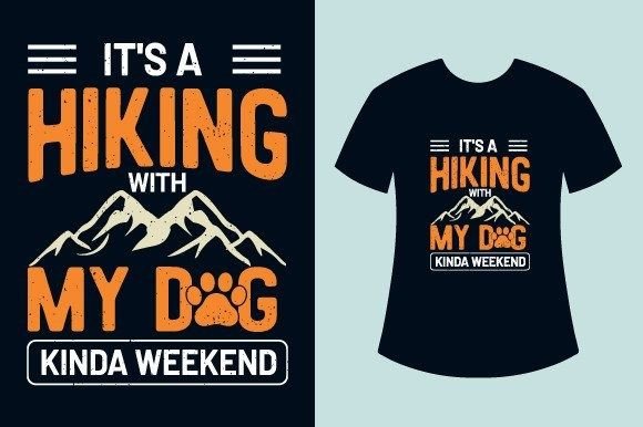 Hiking T Shirt Design for Dog Lovers