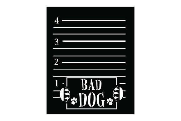 Mugshot Background - Bad Dog, Stencil