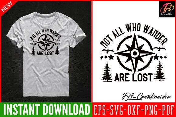 Not All Who Wander Are Lost Camping Svg
