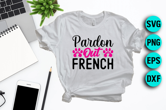 Pardon Out French SVG Design