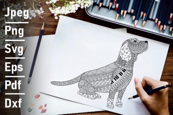 Zentangle Beagle